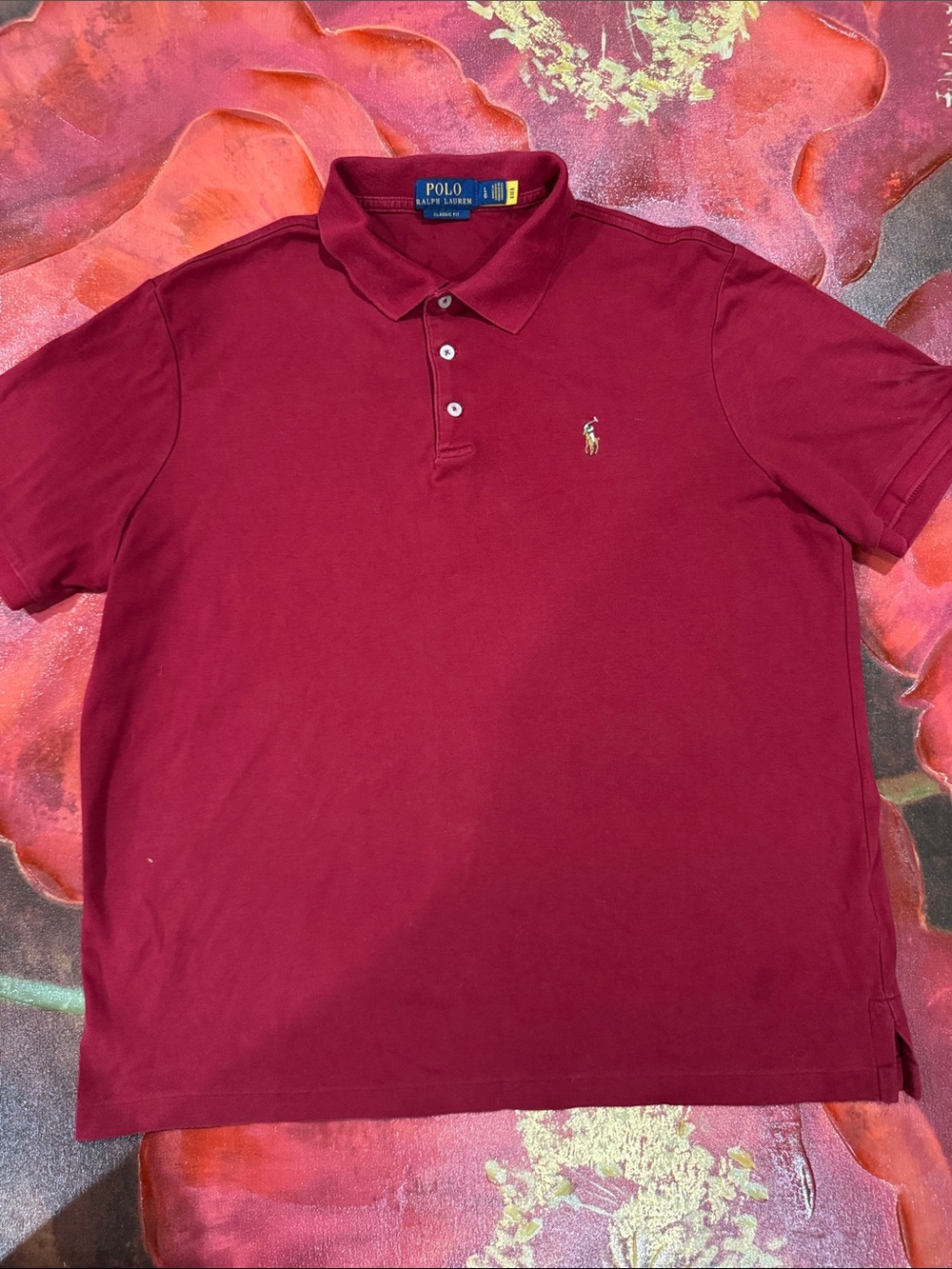 Polo by Ralph Lauren Men’s Wine Red Polo Shirt